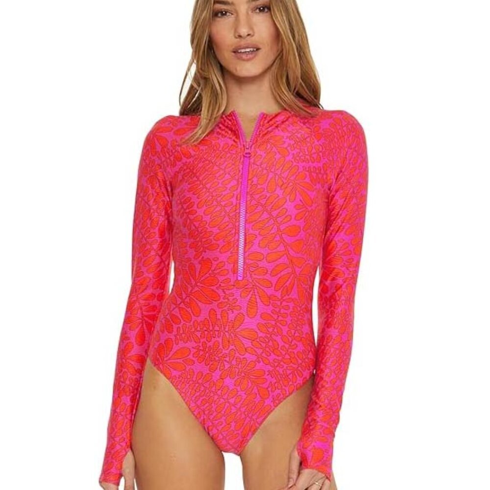 NWT Trina Turk Trellis Paddle Suit One Piece Swimsuit Large L